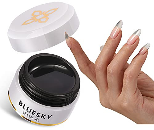 Bluesky Gel Construction 5 en 1 Ongle Uv, Séchage rapide en 5s, LexanGel Acrigel Uv Gel Builder Gel Pour Ongles, Allonge Et Répare 30g