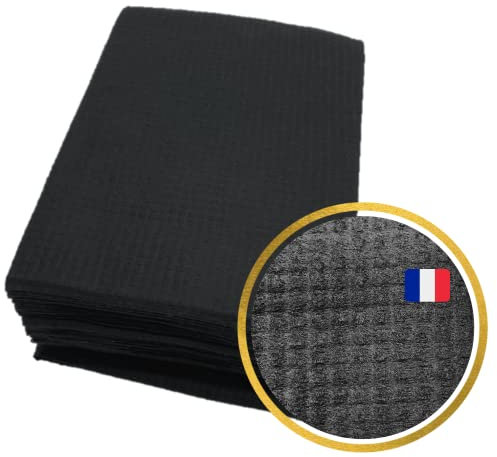 DSTOCK60 Einweg-Frisierhandtücher, 78 x 40 cm, dick und saugfähig, 65 g/m², für den einmaligen Gebrauch, speziell für Friseursalons, aus Hydrocell Spunlae, 50 Stück