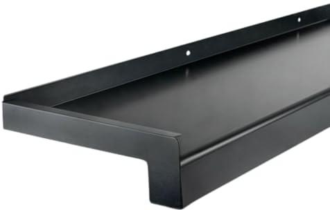 TJ Fensterbank Außen I 165 mm x 1000 mm I Anthrazit RAL 7016 I Aluminium Fensterbrett mit Seitenabschluss I pflegeleichter & langlebiger Alu Fenstersims I pulverbeschichtete Außenfensterbank