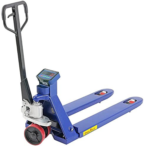Pro-Lift-Montagetechnik Gabelhubwagen mit Waage Paletten Hubwagen 2500kg Wiege-Hubwagen 115cm Gabellänge 0,5kg Schritte