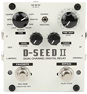 Gitarren-Multieffekt-Pedal-Effekt 2-Kanal-Stereo-Looper-Effekt 8 Modi Pedal Gitarren-Zubehör für E-Gitarre