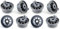 Covienapp Dishwasher Basket Wheel Lower Basket Wheel Pack of 8 Replacement for Bosch Kenmore Siemem Neff Universal Dishwasher Cutlery Basket 165314