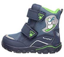 Lurchi Baby-Mädchen Kalmy-Sympatex Sneaker, Dk Blue Applegreen, 23 EU Weit