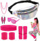 YADODO Deguisement Annee 80 Femme Accessoire Fluo Sac Banane Jambières Accessoire Annee 80 90 Deguisement Disco Femme Homme Enfant Déguisement Année 80 Accessoires Fête Néon Soiree Fluo