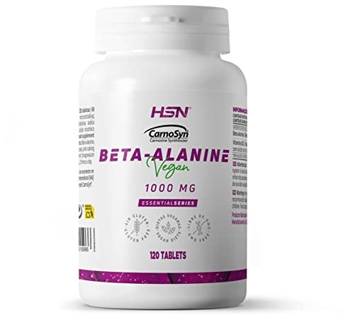 HSN Beta-alanina 1000mg CarnoSyn® Beta-alanine - 120 Tabletas | 4g Beta-Alanina por Dosis Diaria. Con Vitamina B3: ayuda a disminuir el cansancio y la fatiga. Pre-Entreno Sin Estimulantes