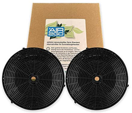 AIR2GO Aktivkohlefilter als Ersatz für Bauknecht 482000009691 (2 Stück), CF39
