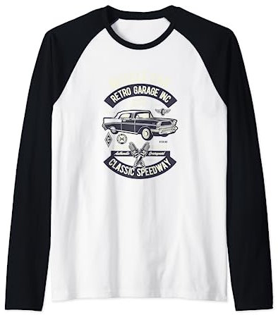 Muscle Car Retro Garage Inc. Classic Speedway Manche Raglan