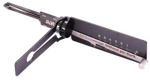 Lock Pick Locksmith Tool for Yale Locks, 2 in 1 Lock Picking and Decoder Tool, UK Door LockPick Kit (YALE-6-B)