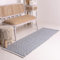 RAJRANG Diamond Runner Teppich 183 x 61 cm Tradewinds Grau Handgewebe Reversible Boho -Dekor für Waschküchenflur