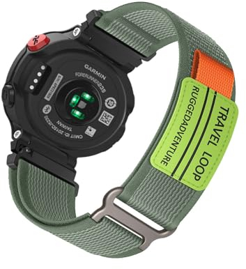 KUWAI Armband für Amazfit Verge/Verge Lite Armband mit Nylon Klettverschluss Sportlicher Armbänder für Amazfit Verge/Verge Lite Armband Trail Loop für Damen Herren ErsatzArmband mit Amazfit Verge (A)