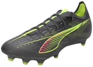 PUMA Erwachsene Ultra 5 Match FG/AG Fußballschuhe 48, Matte Aged Silver Yellow Alert Blue Gray