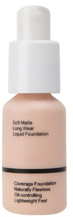 Professional Makeup Full Coverage Foundation Make-up, Wasserfest und langanhaltend, Mattierter Flüssige Foundation 30ML (#101, 30ML)