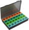 Eyeleaf Monthly Pill Box Organiser,4 Week 28 Day Large Pill Box Organiser,Pill Boxes,Pill Organiser with Dust-Proof Case for Vitamins/Fish Oils/Pill (Multicolor)