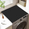 Waschmaschinenauflage Staubschutz - Universal Waschmaschinenabdeckung Rutschfest Saugfähig Schnell Trocknend Waschmaschinenbezug Waschmaschine Abdeckung Waschmaschinen Matte, 60 x 60 cm (Schwarz)