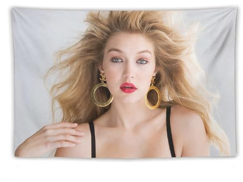 Gigi Hadid Poster, Schönheitsposter, Wandkunst, Tapisserie, Tapisserie, Gemälde, Bild, Wohnzimmer-Dekoration, Zuhause, Schlafzimmer, 101,6 x 152,4 cm