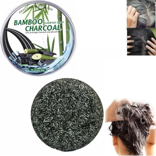 Velora Vibe Soap,Emberless Soap,Gray Reverse Bar Soap,Veloravibe Gray Gone Bar Shampoo,Natural Darkening Soap,Mane Gray Reverse Bar,Grey Hair Shampoo Bar,Shampoo Soap for Men and Women (1)
