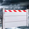 YXCMD Hochwasserschutz Barriere StraßE, Hochwasserschutz Dammbalkensystem, Wasserabweiser,Hochwasserschutz Bei Türen, Geeignet FüR Garageneinfahrten, DurchgäNge(113x20cm)