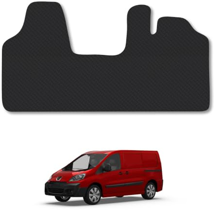 Peugeot Expert (2007-2016) 5mm Rubber Car Mats | Heavy Duty Rubber Tailored Fit Floor Mats Full Coverage Durable Waterproof Accessories Easy Clean Anti Slip Made in the UK