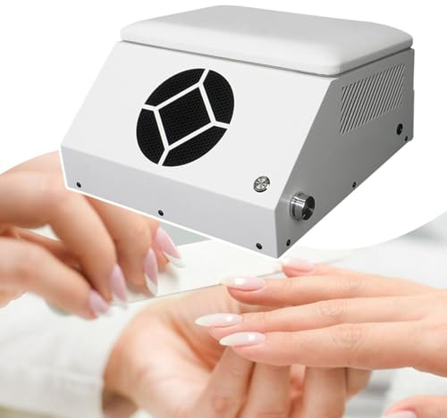 120 W Nagelstaubentferner, Leistungsstarker Staubsauger, Staubabsaugapparat Mit Filter/Handkissen, FüR NatüRliche Und KüNstliche NäGel,110V