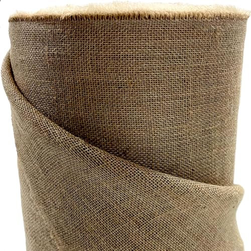 Tissu en jute continu 160 cm de large - Tissu naturel en jute de jardin pour plantes - Protection des racines - Au mètre - Pour la maison et le jardin (160 cm x 1 m)