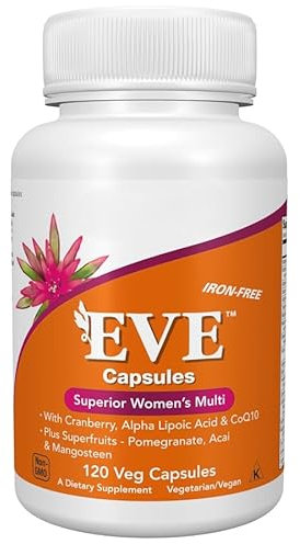 Multivitamin dor Women Iron-Free, Vegan, Gluten-Free, Non-GMO, 120 Veg Capsules