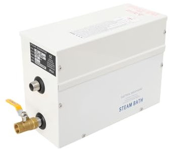Atsoya Sauna Dampfgenerator, 220 V-240 V Dampfsauna Tragbare mit digitalem Regler, 3KW Leiser Doppeltank Dampferzeuger für Sauna, Überhitzungs und Trockenbrandschutz, für Haushalts-SPA