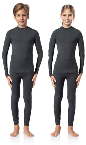 Risalti Ropa Termica Niño y Niña Energy – Conjunto Termico Unisex, Camiseta y Mallas Sin Costuras, Ropa Térmica Infantil para Fútbol, Esquí y Ciclismo – Made in Italy