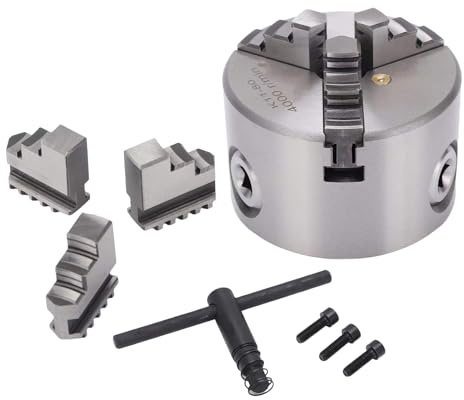 Platos de Torno para Torneado de Madera Accesorios de Aleación | Plato de Torno de Precisión para Madera y Metal de 80 mm Para Fresadora Impresora 3D Grabador Taller D