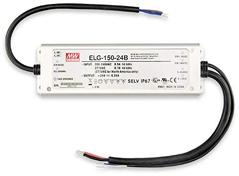 LED Trafo MW ELG-150-24B 24V/DC, 0-150W, 1-10V (60-150W) dimmbar, IP67, SELV