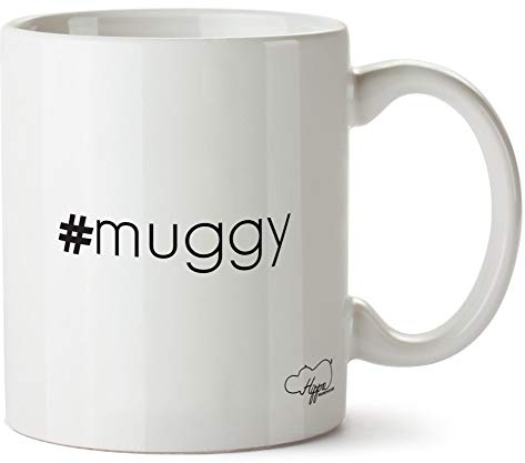 Hippowarehouse #Muggy Printed Mug Cup Ceramic 10oz