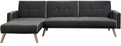 habitat et jardin Ecksofa reversibel mit Schlaffunktion Jules - 3-Sitzer - Grau