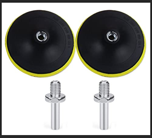 OxoxO 3-Inch/80mm Hook & Loop Backing Pad Orbital Sander Polisher Sanding Pad M10 Drill Adapter Sanding Disc Pads for Random Orbit Sander Polisher Buffer(2-Pack)