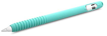 kwmobile Schutzhülle kompatibel mit Apple Pencil (1. Gen) - Hülle Stift Silikon Case - Schutz Abdeckung Ladeanschluss - Mintgrün