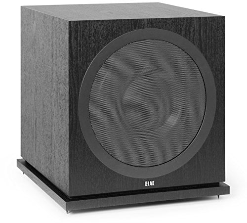 ELAC Debut Subwoofer SUB 3030, aktiver Lautsprecher für die Musikwiedergabe über Stereo-Anlage, Tiefe Bässe Dank leistungsstarkem Verstärker, inkl. App-Steuerung, 1000 W, Schwarz dekor