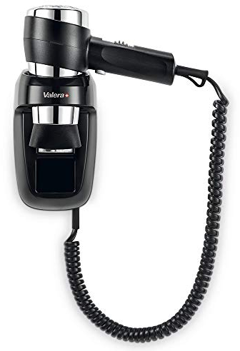 Valera Haartrockner mit Wandhalterung Action Protect 1600, 1600 Watt, Farbe Schwarz/Chrom