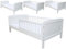 Micoland Kinderbett Juniorbett 140x70 cm mit Matratze umbaubar Weiss