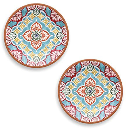 Epicurean Set of 2 Rio Corte Melamine Salad Plates