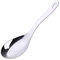 Cucchiaio da portata con manico lungo, per zuppa, riso e dessert, in acciaio inox, con foro per appendere