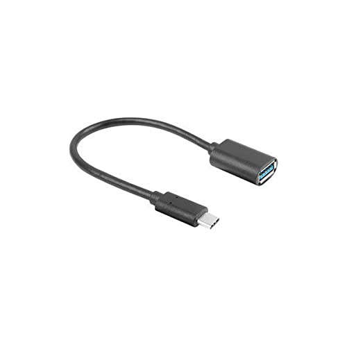 Lanberg Adapter USB USB-C M 3.1 A USB-A H 15CM OTG schwarz