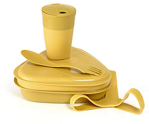 Light My Fire Camping Geschirr Set - 5 Teilig Salat to Go Box - Brotdose Erwachsene mit Camping Besteck - 100% BPA Frei Plastikgeschirr Wiederverwendbar - Lunch Box fürs Büro - Kinder Brotdose