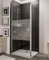 Schulte paroi de douche fixe à l’italienne 90 x 190 cm, avec déflecteur 30 cm pivotant 180°, barre 122 cm incluse, profilé aspect chromé, verre de sécurité 5 mm antical, réglage 90.0-91.8 cm