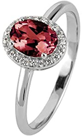 JACQUES LEMANS Ring Sterlingsilber mit Garnet
