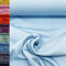 MAGAM-Stoffe Berlin dicker Sweat Stoff Uni innen angeraut und weich Meterware 50cm (10. Hellblau)