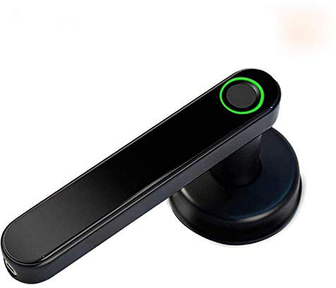 zemismart Tuya Smart Fingerabdrucksperre, intelligentes Sicherheitsschloss, Verschlüsselung mit Smart Life-Anwendung, Passwort-Entriegelung (Doppelverriegelungskern)