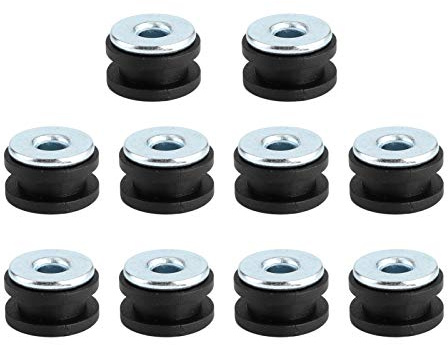 Motorcycle Rubber Grommets Motorrad Windschild Befestigung, Motorrad Windschutzscheiben Bolzen Motorrad Gummitüllen für Verkleidungsverkleidung