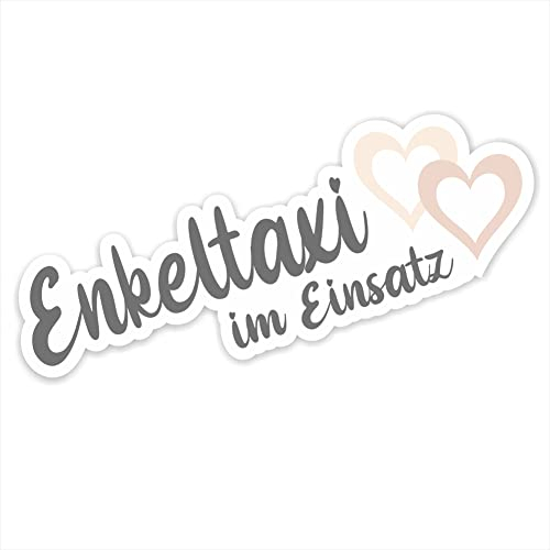 folien-zentrum - Enkeltaxi im Einsatz 16x5,5cm - hochwertiger Aufkleber Auto Tuning - Autosticker Großeltern - Lustige Aufkleber für Auto - Car Sticker Oma Opa - Autoaufkleber - Made in Germany 38