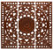 MDF Wood Hand Carved Decorative Wooden Wall Hanging Panel Set of 3 - Each Panel 36x12 Inch for Farmhouse, Living Room, Bedroom, Home & Office - Burnt Color