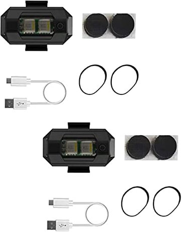 LOVIVER Drohnen-Navigations-LED-Licht, Lange Akkulaufzeit, wiederaufladbares Blitzlicht, Nachtfluglicht für DJI Mini3 Pro Quadcopters Quad-Zubehör, 2 Stück