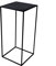 PrimoLiving Metall Blumenhocker Milano - schwarz eckig Gr. S (22x22x50cm) Beistelltisch Stilvolles Design Ideal für Pflanzen und Dekoration P-77792
