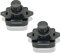 2 Stück Push Button Lock, Druckknopfverriegelung, Push Button Catch Door Lock, für RV-Schubladenschrank Wohnmobile,Yachten,Camping Caravan Boote（Schwarz）
